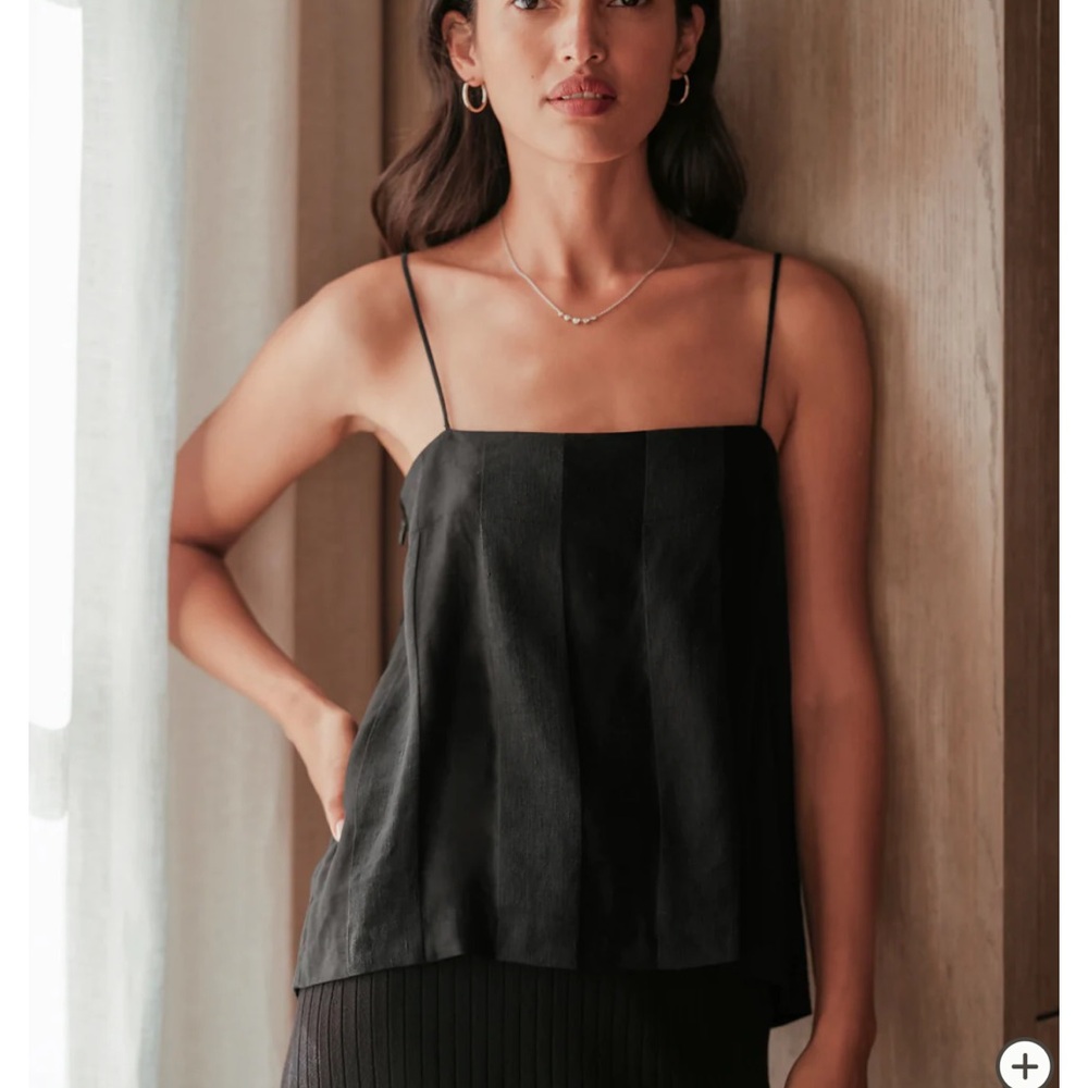 JENNI KAYNE Margot Cami in black size XS NWT - Picture 1 of 10